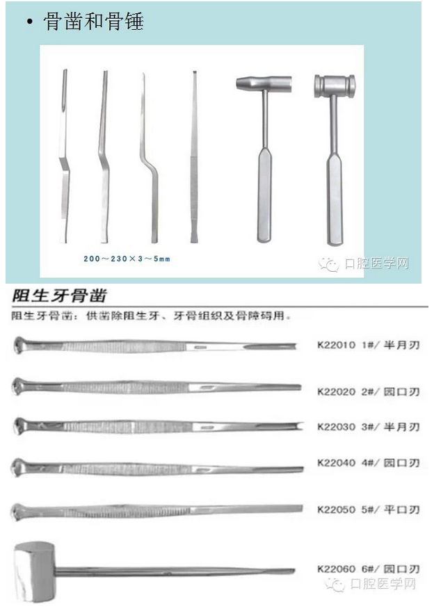 骨鑿、骨錘